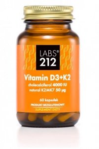 LABS212 Vitamin D3 4000 IU + K2 (60 kaps.)