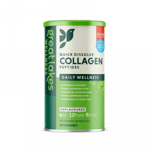 GREAT LAKES WELLNESS Quick Dissolve Collgen Peptides - Kompleks peptydów kolagenowych (454 g) 