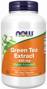 NOW FOODS Green Tea Extract - Zielona Herbata ekstrakt 400 mg (250 kaps.)