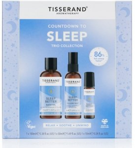TISSERAND AROMATHERAPY Countdown To Sleep Trio Collection - Bath Oil, Pillow Mist & Pulse Point Roller Ball (1 x 100 ml, 1 x 50 