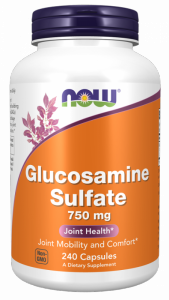 NOW FOODS Glucosamine Sulfate - Siarczan glukozaminy 750 mg (240 kaps.)