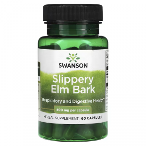SWANSON Slippery Elm Bark 400 mg - Kora wiązu czerwonego (60 kaps.)