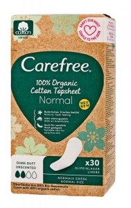Carefree Cotton 100% Organic Wkładki higieniczne - normal 1op.-30szt