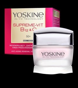 YOSKINE Supreme Vit B12 & C Regenerujący Krem przeciwzmarszczkowy 50+ na noc 50ml