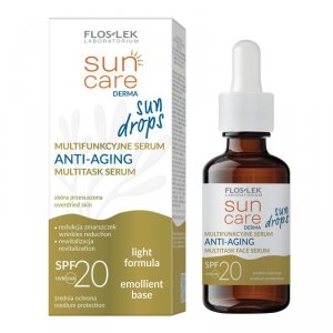 FLOSLEK Sun Care Derma Sun Drops Multifunkcyjne Serum Anti-Aging do twarzy SPF20  30ml