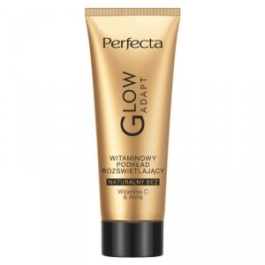 PERFECTA Glow Adapt Witaminowy Podkład rozświetlający - naturalny beż 30ml