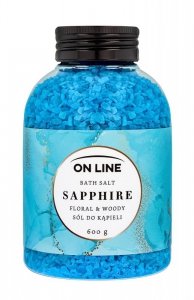 ON LINE Sól do kąpieli Sapphire - Floral & Woody 600g