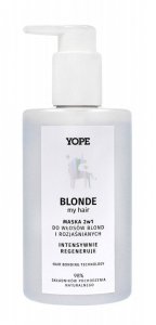 YOPE Blonde My Hair Maska 2w1 do włosów blond i rozjaśnianych - intesywna regeneracja 300ml