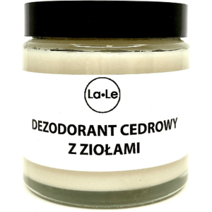 Dezodorant ekologiczny w kremie - Cedr z ziołami, 120 ml
