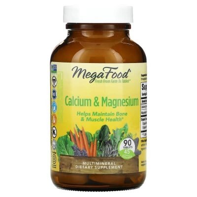 MegaFood Calcium &amp; Magnesium 90 tab.