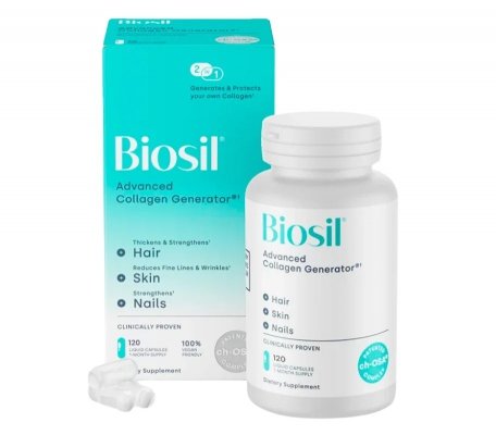BIOSIL Advanced Collagen Generator - Zaawansowany generator kolagenu (120 płynnych kapsułek)