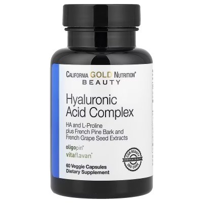 California Gold Nutrition Hyaluronic Acid Complex, Kwas hialuronowy w kapsułkach