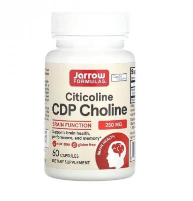 JARROW FORMULAS Citicoline CDP Choline - CDP Cholina - Cytykolina 250 mg (60 kaps.)