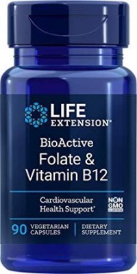 LIFE EXTENSION BioActive Foliany i Witamina B12 (90 kaps.)