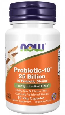 NOW FOODS Probiotic-10 - 25 Bilion (30 kaps.)