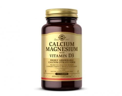 SOLGAR Calcium Magnesium with Vitamin D3 - Wapń, Magnez z witaminą D3 (150 tabl.)