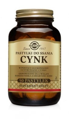 SOLGAR Flavo-Zinc Lozenges - Cynk do ssania (50 tabl.)