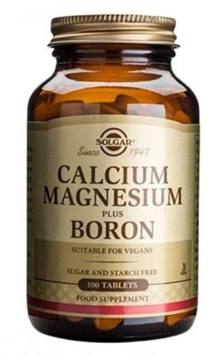 SOLGAR Calcium Magnesium plus Boron - Wapń, Magnez i Bor (100 tabl.)