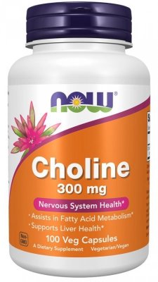 NOW FOODS Cholina 300 mg (100 kaps.)