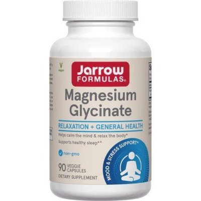 JARROW FORMULAS Magnesium Glycinate - Glicynian magnezu (90 kaps.)