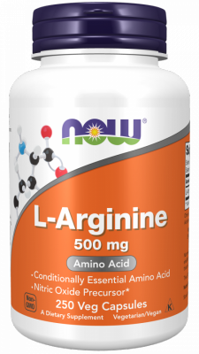 NOW FOODS L-Arginine 500 mg (250 kaps.)