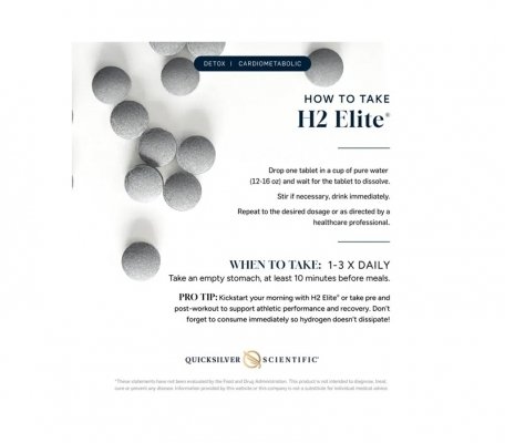 H2 Elite Quicksilver – antyoksydant przeciw wolnym rodnikom - jak stosować?