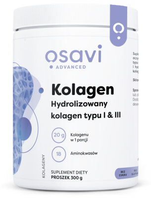 OSAVI Kolagen Hydrolizowany typu I &amp; III (300 g)