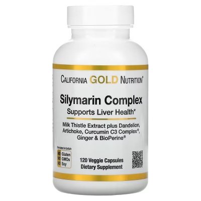 California Gold Nutrition, Silymarin Complex 120 kaps. | 898220009565 | VITA-PRO