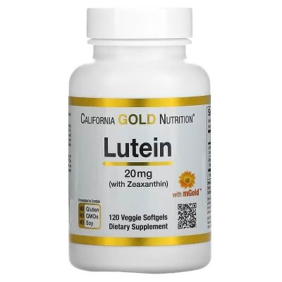 California Gold Nutrition | Lutein with Zeaxanthin | Luteina z Zeaksantyną 120 kaps.