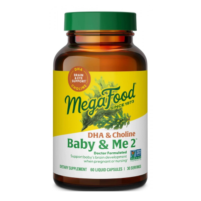 Megafood Baby &amp; Me 2 Prenatal DHA &amp; Choline 60 kaps. zdjęcie główne