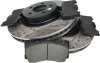 Przednie klocki + WIERCONE tarcze hamulcowe 352mm Ford Mustang 2015-