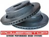 Tylne klocki Z36 + WIERCONE nacinane tarcze hamulcowe POWERSTOP 5 szpilek RAM 1500 2003-
