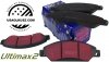Przednie klocki Ultimax2 + NAWIERCANE NACINANE tarcze hamulcowe 330mm EBC seria GD Chevrolet Avalanche 1500 2007-2008