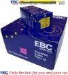 Przednie klocki YellowStuff + NAWIERCANE NACINANE tarcze hamulcowe 330mm EBC seria GD Chrysler Voyager Town Country 2012-2016
