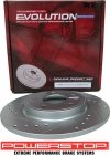 Tylne klocki Z23 + WIERCONE NACINANE tarcze hamulcowe POWERSTOP Chrysler Pacifica FWD 2017-