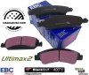 Przednie klocki Ultimax2 + NAWIERCANE NACINANE tarcze hamulcowe 330mm EBC seria GD Chevrolet Tahoe 2009-