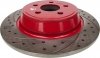 Tylne klocki brembo + WIERCONE NACINANE tarcze hamulcowe ATM 316mm RED Lincoln Continental 2017-2020