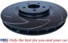 Przednie klocki Ultimax2 + NACINANE tarcze hamulcowe 355mm EBC seria BSD Ford Mustang 2005-2014