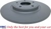 Tylne klocki GreenStuff + tarcze hamulcowe 328mm EBC seria Premium Chrysler Voyager Town Country 2012-