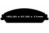 Klocki hamulcowe przednie EBC GreenStuff Dodge Caliber SRT 2,4 Turbo
