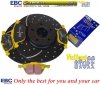 Przednie klocki YellowStuff + NAWIERCANE NACINANE tarcze hamulcowe 300mm EBC seria GD Ford Escape FWD 2013-2019