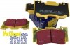 Przednie klocki YellowStuff + NACINANE tarcze hamulcowe 352mm EBC seria USR Ford Mustang 2015-