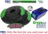 Przednie klocki GreenStuff + NAWIERCANE NACINANE tarcze hamulcowe 330mm EBC seria GD GMC Yukon 2009-