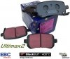 Tylne klocki Ultimax2 + NAWIERCANE NACINANE tarcze hamulcowe 305mm EBC seria GD Dodge Caravan 2008-