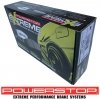 Przednie klocki + WIERCONE tarcze hamulcowe 352mm POWERSTOP Ford Mustang 2015-