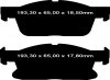 Klocki hamulcowe przednie EBC Ultimax2 Ford Edge 2015-2023