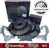 Przednie klocki tarcze BREMBO + jarzma hamulcowe 350mm Jeep Grand Cherokee 3,6 V6 2011-