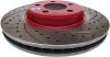 Przednie klocki BREMBO + WIERCONE nacinane tarcze hamulcowe 320mm Dodge Charger