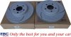Przednie klocki Ultimax2 + WIERCONE NACINANE tarcze hamulcowe 320mm EBC seria GD Lancia Thema RWD V6