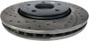 Przednie klocki + WIERCONE tarcze hamulcowe 303mm BLACK Dodge Caravan 2008-